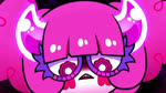 2_horns afro_puffs bangs bouncing female hair horn leviathan_cross looking_down music open_mouth pink_hair pink_horn pupils solo suggestive teeth unusual_eyes unusual_pupils chocovania sound_warning ankha_zone vtuber chocovania_(chocovania) demon demon_humanoid humanoid imp 16:9 2021 animated digital_media_(artwork) short_playtime sound webm widescreen