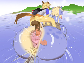 anal anal_orgasm anal_penetration animal_genitalia animal_penis anthro big_butt big_penis bodily_fluids butt drooling duo ejaculation equine_genitalia equine_penis erection female female_orgasm from_behind_position genital_fluids genitals hands-free huge_butt huge_hips huge_penis larger_female larger_sub male male/female orgasm partially_submerged penetration penile penile_penetration penis penis_in_ass perching_position pokemorph saliva sex size_difference smaller_male submissive tongue tongue_out vaginal_fluids vaginal_squirting vulva water wide_hips runewoof nintendo pokemon equid equine generation_1_pokemon lapras mammal pokemon_(species)