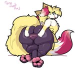 anthro anus backsack balls big_butt biped butt genitals huge_butt looking_back male nude pawpads paws presenting presenting_anus presenting_hindquarters puffy_anus rear_view simple_background smile solo thick_thighs wide_hips uromatsu nintendo pokemon grey_(dgbraixen) braixen generation_6_pokemon pokemon_(species) 2023 digital_media_(artwork)