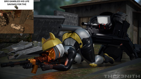 aiming aiming_weapon ass_up boots breasts butt clothed clothed_female clothing cybernetics duo elba_n.r.d female footwear gun hair holding_gun holding_object holding_ranged_weapon holding_weapon kneeling machine male male/female ranged_weapon shoes text thick_thighs topwear weapon thez3nith samzan_(modeler) stalcraft:x z3nith_(thez3nith) android cyborg human humanoid mammal robot robot_humanoid 16:9 3d_(artwork) blender_(artwork) digital_media_(artwork) english_text hi_res widescreen
