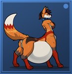 abdominal_bulge anus belly big_belly blue_collar brown_hair butt collar collar_only crossed_arms female fluffy fluffy_tail genitals hair happy huge_belly joyful looking_back love motherhood nude ponytail pregnant pregnant_female pregnant_taur pussy raised_tail short_ponytail smile smiling_at_viewer solo standing tail taur_lower_pregnancy warm bastiel mayternity mayternity_2025 ferox_(feroxdoon) feroxdoon canid canid_taur canine canine_taur fox fox_taur mammal mammal_taur red_fox taur true_fox absurd_res hi_res mother_(lore) nonbinary_(lore) parent_(lore)