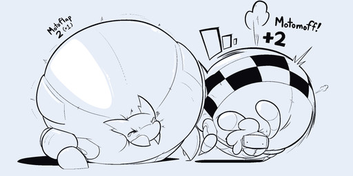 air_inflation air_puff black_text body_pattern food inflation metallic_body one_eye_closed pancake shadow text areoants sega sonic_the_hedgehog_(series) flapjack_(areoants) moff_(dilliedragon) arthropod gastropod insect lepidopteran mollusk moth motobug slug 2025 2:1 character_name hi_res