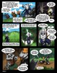 amber_(armello) amber_eyes anthro armello armor badger baldric bear breastplate brun_(armello) canid canine canis cart cave clothed clothing cloud club_(weapon) comic digital_media_(artwork) english_text exclamation_point female forest fox fur grass halberd headgear helmet hi_res horace_(armello) kneeling lagomorph league_of_geeks leporid male mammal melee_weapon mountain mustelid musteline parasol plant polearm procyonid purpleground02 question_mark rabbit raccoon sana_(armello) scarlet_(armello) smile sword teeth text thane_(armello) threatening tree tree_stump weapon wolf