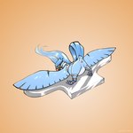 1:1 absurd_res ambiguous_gender animal_genitalia articuno ass_up avian avian_butt ball_gag bent_over blue_body blue_feathers bound cloaca cloacal_piercing feathered_wings feathers feral furgonomics furry-specific_piercing gag generation_1_pokemon genital_piercing genitals gradient_background hi_res legendary_pokemon loonertick mask nintendo piercing pink_cloaca pokemon pokemon_(species) simple_background solo spread_wings tail tail_feathers white_body white_feathers wing_piercing wings