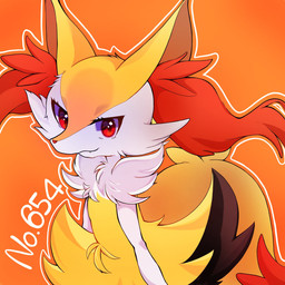 ambiguous_anthro ambiguous_gender anthro biped closed_smile cute_fangs dipstick_tail fangs flat_chested front_view looking_at_viewer markings mouth_closed outline pokedex_number simple_background smile snout solo standing tail tail_markings teeth three-quarter_view 2chatnoir2 nintendo pokemon braixen canid generation_6_pokemon mammal pokemon_(species) 1:1 2024 digital_drawing_(artwork) digital_media_(artwork) half-length_portrait hi_res portrait