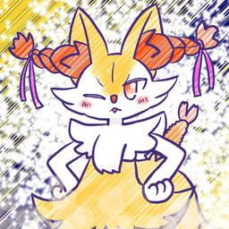 accessory ambiguous_anthro ambiguous_gender anthro biped braided_hair food hair hair_accessory hair_tie hands_on_hips object_in_tail one_eye_closed open_mouth shrimp_(food) solo tail annyui0611 nintendo pokemon braixen canid generation_6_pokemon mammal pokemon_(species) 1:1 2024 digital_drawing_(artwork) digital_media_(artwork) half-length_portrait hi_res japanese_description portrait translated_description