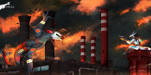 4_eyes abandoned abandoned_building accessory aircraft airplane anthro athletic athletic_anthro athletic_male belt belt_accessory biceps black_hair blue_eyes bone branch building chain chimney claws confusion dirty electric_guitar factory fangs flamethrower fuel_tank furgonomics guitar hair half_skull harness industrial_architecture long_ears long_hair looking_at_another machine male markings multi_eye muscular muscular_male muscular_thighs musical_instrument muzzle_(object) outside pipe plucked_string_instrument pose post-apocalyptic ranged_weapon rear_view relaxing rock rotor scales sitting sitting_on_another skull sky smile smoke solo spikes spikes_(anatomy) standing string_instrument sunset tail tail_accessory tail_belt tail_motion teeth text thigh_belt thorns vehicle vein weapon white_body window hynvale mad_max mythology hynvale_navayaghale_(hynvale) aeromorph animate_inanimate canid canine canis dragon hybrid living_aircraft living_machine living_vehicle mammal mythological_creature mythological_scalie scalie undead wolf zombie absurd_res hi_res url