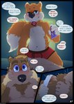 2021 anthro assisted_exposure banjo-kazooie banjo_(banjo-kazooie) bear blue_text blush boxer_briefs briefs briefs_pull brown_body brown_fur brown_seam_briefs brown_seam_underwear clothing clothing_pull color_coded color_coded_text comic condom condom_in_mouth conjoined_speech_bubble conker conker's_bad_fur_day container dialogue digital_media_(artwork) duo english_text fur genitals heart_eyes heart_in_pupils heart_pupils heart_symbol hi_res holding_briefs holding_clothing holding_container holding_object holding_underwear hollo_nut lube lube_container lube_tube male male/male mammal mouth_hold name_drop name_in_dialogue nipples object_in_mouth orange_body orange_fur page_number penis pink_boxer_briefs pink_clothing pink_underwear rareware red_text rodent sciurid sexual_barrier_device smile smiling_at_viewer speech_bubble squeeze_tube stuttering text tighty_whities tree_squirrel underwear underwear_pull undressing undressing_another unused_condom white_body white_briefs white_clothing white_fur white_underwear wrapped_condom