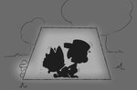 anthro camp camping duo male male/male outside outside_sex sex shadow silhouette tent leoafterhours animal_crossing nintendo animal_humanoid cat_humanoid felid felid_humanoid feline feline_humanoid human humanoid mammal mammal_humanoid hi_res monochrome