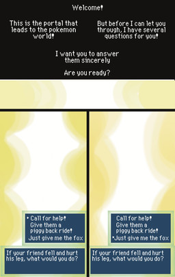 4_panel_comic dialogue exclamation_point question_mark questions_and_answers text text_box white_text zero_pictured zincxiron nintendo pokemon pokemon_mystery_dungeon spike_chunsoft absurd_res comic english_text first_page hi_res