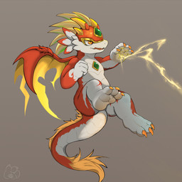 chibi dvm feral male shortstack solo dragon_village mythology dragon mythological_creature mythological_scalie scalie ultimate_lightning_dragon_(dragon_village) 1:1 hi_res tagme