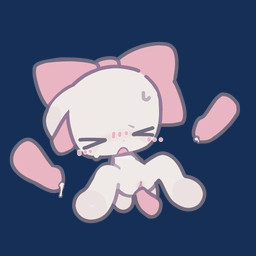 >_< accessory blush bodily_fluids bow_ribbon chibi clitoris disembodied_penis ejaculation eyes_closed female frown genitals group hair_accessory hair_bow hair_ribbon male male/female open_mouth penetration penile penile_penetration penis penis_in_vagina pink_penis ribbons simple_background solo_focus spread_legs spreading sweat vaginal vaginal_penetration vulva white_body humaki humanoid 1:1 alpha_channel hi_res