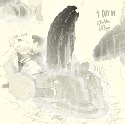after_growth anthro balls big_balls big_penis bodily_fluids genital_fluids genitals huge_balls huge_penis hyper hyper_balls hyper_genitalia hyper_penis male musk penis precum solo sweat nathyness fallout microsoft night_stalker_(fallout) hi_res