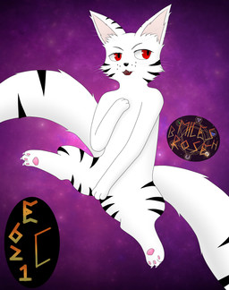 2_tails angry black_nose black_stripes claws covering covering_self fangs female feral fur magic_user multi_tail pawpads red_eyes sitting solo stripes tail teeth thaumaturgy whiskers white_body white_fur miles_rosebh asian_mythology e621 east_asian_mythology japanese_mythology mythology agata_la_nekomata_(miles_rosebh) felid feline mammal nekomata yokai 2025 absurd_res hi_res watermark