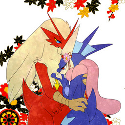 abstract_background ambiguous_gender amphibian avian bird blaziken blonde_hair blue_eyes duo flower frog greninja hair hug lemoco lemoco99 long_hair ninja nintendo plant pokémon red_eyes red_feathers tongue video_games yellow_sclera
Rating: Safe
Score: 5
User: DeltaFlame
Date: February 08, 2015 abstract_background ambiguous_gender amphibian avian bird blaziken blonde_hair blue_eyes duo flower frog greninja hair hug lemoco lemoco99 long_hair ninja nintendo plant pokémon red_eyes red_feathers tongue video_games yellow_sclera
Rating: Safe
Score: 5
User: DeltaFlame
Date: February 08, 2015