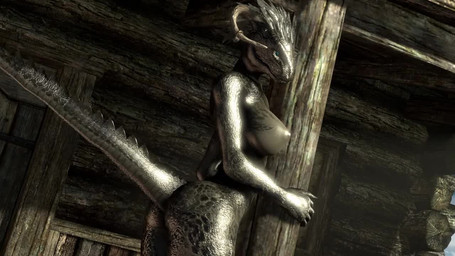 anthro bouncing_breasts bouncing_butt breasts butt female horn looking_at_viewer looking_back nipples nude presenting presenting_hindquarters scales shaking shaking_butt simple_background solo tail thick_thighs viper-desires bethesda_game_studios microsoft skyrim the_elder_scrolls argonian mammal reptile scalie 16:9 3d_(artwork) 3d_animation animated digital_media_(artwork) no_sound short_playtime source_filmmaker_(artwork) video widescreen