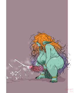 areola balls barefoot big_balls big_breasts big_penis bodily_fluids bracelet breasts crouching cum digit_ring ejaculation erection feet genital_fluids genitals green_body green_skin gynomorph gynomorph_humanoid hair hair_over_eyes huge_balls huge_breasts huge_penis intersex intersex_humanoid jewelry masturbation nipples not_furry nude open_mouth orgasm penetrable_sex_toy penile penile_masturbation penis ring sex_toy shortstack shortstack_gynomorph shortstack_intersex simple_background solo thick_thighs toe_ring toes tongue tongue_out toying_self transparent_sex_toy vein veiny_penis wide_hips geier goblin humanoid 2019 4:5 digital_drawing_(artwork) digital_media_(artwork)