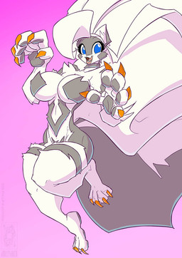 anthro breasts cosplay female solo conditional_dnp jollyjack capcom darkstalkers chloe_sinclaire felicia_(darkstalkers) mammal mephitid skunk