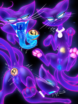 anal anal_penetration anus bedroom_eyes blue_anus blue_insides blue_tongue blue_vulva bodily_fluids cavity_storage drooling evil_face evil_grin eyeliner fangs fangs_bared female feral fur gem genitals glowing glowing_anus glowing_genitalia heart_symbol humanoid_genitalia humanoid_genitalia_on_feral humanoid_vulva humanoid_vulva_on_feral improvised_sex_toy jewelry long_tongue looking_at_viewer looking_pleasured makeup mouth_shot multi_tail narrowed_eyes necklace object_in_ass object_in_mouth object_insertion open_mouth pawpads paws pearl_(gem) pearl_necklace penetration prehensile_tongue purple_body purple_fur quadruped saliva saliva_on_tongue saliva_string seductive smile solo spread_legs spreading tail teeth tongue tongue_out translucent vulva white_eyes anonymous_artist luigi's_mansion mario_bros nintendo polterkitty domestic_cat felid feline felis ghost mammal spirit 3:4 absurd_res hi_res