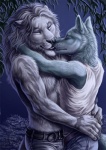 blue_fur canine clothed clothing couple detailed embrace feline fur gay grey_fur karmakat kissing lion love male night rukis shirt side_view sky standing tank_top tattoo topless white_fur wolf
Rating: Safe
Score: 13
User: Grinard
Date: December 03, 2013