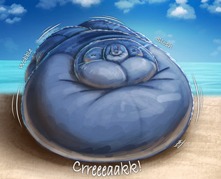 anthro beach belly belly_expansion big_belly big_butt big_cheeks big_moobs black_sclera blue_body blue_ears blue_nose blue_sky blue_tail body_inflation butt butt_expansion cheek_expansion cloud creaking expansion huge_belly huge_butt huge_cheeks huge_moobs hyper hyper_belly hyper_butt hyper_inflation hyper_moobs immobile inflation lying male moob_expansion moobs motion_lines on_front onomatopoeia open_mouth open_smile outside pink_inner_ear pink_tongue puffed_cheeks red_mouth sand scut_tail sea sharp_teeth short_tail sky sloshing smile solo sound_effects swelling tail teeth text three-quarter_view tongue water white_eyes ian-exe disney lilo_and_stitch stitch_(lilo_and_stitch) alien experiment_(lilo_and_stitch) 2025 absurd_res colored digital_media_(artwork) digital_painting_(artwork) hi_res painting_(artwork) shaded signature