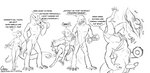 anthro balls breasts duo erection female genitals male male/female nude oral_vore penis pussy tail text tongue vore omny87 lizard mammal murid murine rat reptile rodent scalie english_text monochrome