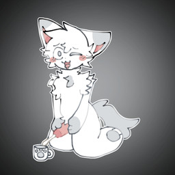 anthro bodily_fluids container cum cum_in_a_cup cum_in_container cum_on_penis cumshot cup drooling ejaculation erection femboy fur genital_fluids genitals humanoid_genitalia humanoid_penis male masturbation penis saliva saliva_on_tongue solo white_body white_fur wide_eyed solark1tty 1:1 digital_media_(artwork) hi_res