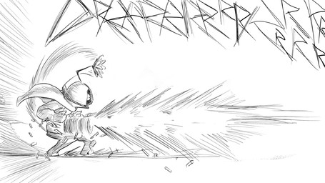 anthro armor boots bullet bullet_casing cloak clothing coat_cape female firing_weapon footwear gatling_gun gun headgear helmet machine_gun minigun ranged_weapon shoes shooting skid_marks solo weapon dragonweirdo daisy_(dragonweirdo) mammal rodent sciurid tree_squirrel 16:9 hi_res monochrome widescreen