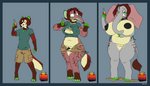 anthro barefoot base_one_layout basic_sequence beverage big_breasts blush body_size_growth bottomwear breast_growth breasts clothing collar digitigrade feet female gender_transformation genitals green_eyes growth hair holding_beverage holding_object huge_breasts linear_sequence male mtf_transformation navel one_row_layout pussy shirt short_hair shorts size_transformation smile solo species_transformation standing three_frame_image three_frame_sequence topwear transformation transformation_sequence tusk_growth tusks weight_gain halcy0n zeke_(firefoxzero) elephantid mammal proboscidean 2021 hi_res sequence