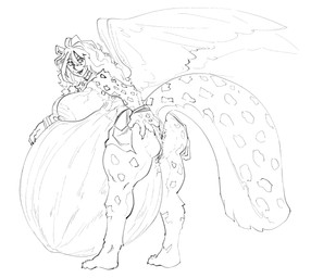 anthro anus belly big_belly breasts butt female genitals huge_belly hyper hyper_pregnancy looking_back pregnant pregnant_female rear_view solo vulva wings grindaviking mythology felid mammal mythological_creature mythological_sphinx 2026 hi_res