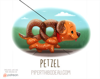ambiguous_gender beady_eyes black_eyes blep cloud collar feral food grass humor leash outside plant pretzel_(food) pun sidewalk simple_background sky solo sprinkles tongue tongue_out visual_pun white_background piper_thibodeau canid canine canis domestic_dog food_creature mammal digital_media_(artwork) digital_painting_(artwork) painting_(artwork)