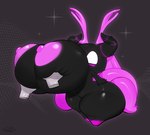 4_fingers 4_horns areola big_breasts big_nipples biped black_body breast_grab breasts disembodied_hand duo featureless_crotch female fingers front_view glistening glistening_body hand_on_breast horn huge_breasts huge_hips huge_thighs hyper hyper_breasts leg_markings markings multi_horn multicolored_body nipples not_furry nude nude_female purple_body purple_tail short_stack simple_background simple_eyes socks_(marking) sparkles standing tail text thick_thighs three-quarter_view two_tone_body white_eyes wide_hips mu_(artist) humanoid unknown_species 2025 artist_name character_request digital_drawing_(artwork) digital_media_(artwork) hi_res