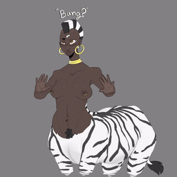 dark_body dark_skin female nude saltiestmaster solo european_mythology greek_mythology mythology centaur equid equid_taur equine humanoid_taur mammal mammal_taur taur zebra