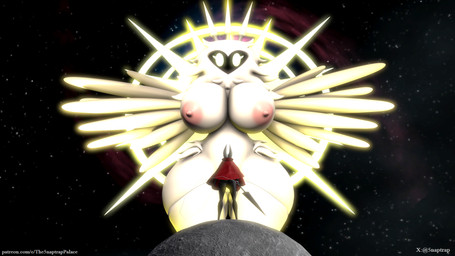 areola aura big_areola big_breasts big_butt big_eyes black_body boss breasts butt challenge challenge_accepted cloak clothing cosmic_background crown divinity duo enemy feathers female fighting_pose glowing glowing_body halo headgear horn last_stand looking_at_another melee_weapon moon natural_breasts nipples pink_nipples pose red_cloak red_clothing space space_background sword text thick_thighs weapon white_body white_eyes wide_hips yellow_glow 5naptrap hollow_knight_(franchise) patreon team_cherry hornet_(hollow_knight) radiance_(hollow_knight) animal_humanoid arachnid arachnid_humanoid arthropod arthropod_humanoid deity humanoid insect insect_humanoid lepidopteran lepidopteran_humanoid moth moth_humanoid spider spider_humanoid 16:9 2026 3d_(artwork) digital_media_(artwork) hi_res source_filmmaker_(artwork) url widescreen