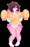 balls bottomless clothed clothing femboy floppy_ears genitals knock-kneed lop_ears male oversized_clothing oversized_sweater oversized_topwear penis pink_body raised_arms solo sweater topwear moffuru remmy_(remybunny) lagomorph leporid mammal rabbit absurd_res alpha_channel hi_res trans_(lore) trans_woman_(lore)