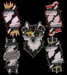 anthro card crown headgear king knight male queen royalty solo warrior leckdoesart awkore canid canine canis mammal wolf digital_media_(artwork) hi_res pixel_(artwork)