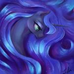 blue_body blue_fur blue_hair female feral fur hair horn solo teal_eyes silfoe friendship_is_magic hasbro my_little_pony mythology princess_luna_(mlp) equid equine mammal mythological_creature mythological_equine unicorn 1:1 2014 hi_res signature