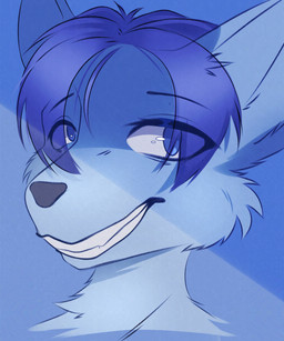 anthro blush fur hair looking_at_viewer male simple_background smile solo darkplayers valiant_anderson_(darkplayers) canid canine canis mammal wolf 5:6 absurd_res digital_media_(artwork) hi_res