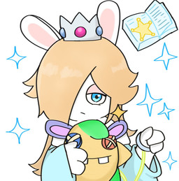 3_fingers anthro arms_bent bangs blonde_hair blue_clothing blue_dress blue_eyes book button_(fastener) closed_frown clothed clothed_anthro clothed_female clothing crown dress ear_piercing female female_anthro fingers frown frowning_at_viewer fur gem hair hair_over_eye half-closed_eyes headgear holding_object holding_plushie light long_ears long_hair looking_at_viewer mouth_closed narrowed_eyes noseless open_book piercing plushie pull_string ruby_(gem) sapphire_(gem) simple_background solo sparkles standing star_ear_piercing tan_eyelids tan_inner_ear white_background white_body white_fur peypey_mei1925 mario_bros mario_plus_rabbids_sparks_of_hope nintendo raving_rabbids rayman_(series) ubisoft rabbid_rosalina lagomorph mammal rabbid 2023 colored crossover digital_drawing_(artwork) digital_media_(artwork) half-length_portrait lighting portrait shaded
