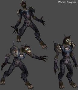 anthro armor blue_eyes claws female growling leather solo unknown_artist blizzard_entertainment warcraft canid mammal werecanid werecreature worgen 3d_(artwork) digital_media_(artwork) hi_res preview unfinished
