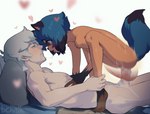 after_kiss anthro anthro_penetrated blue_eyes blue_hair bodily_fluids brown_body brown_fur cum cum_in_pussy cum_inside duo erection eye_contact female female_on_human female_on_top female_penetrated fur genital_fluids genitals hair heart_symbol human_on_anthro human_penetrating human_penetrating_anthro human_penetrating_female interspecies leaking_cum looking_at_another male male/female male_on_anthro male_penetrating male_penetrating_anthro male_penetrating_female nipples nude on_top orgasm penetration penile penile_penetration penis penis_in_pussy saliva saliva_string sex tail vaginal vaginal_penetration butterchalk brand_new_animal studio_trigger michiru_kagemori shirou_ogami canid canine human mammal raccoon_dog tanuki 2023 digital_media_(artwork) hi_res signature