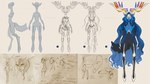 2_horns anthro antlers breasts digitigrade facial_markings featureless_breasts featureless_crotch female fluffy fluffy_tail fur hair head_markings hooves horn long_hair markings pointy_ears prick_ears solo tail text katherine_murray dollightful_(copyright) nintendo pokemon xerneas_(dollightful) generation_6_pokemon legendary_pokemon pokemon_(species) xerneas 16:9 concept_art english_text hi_res widescreen