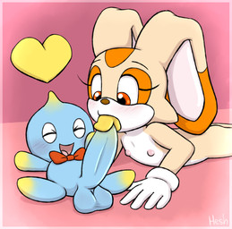 anthro balls big_penis blush breasts brown_nose butt clothing countershade_ears countershade_face countershade_snout countershade_torso countershading duo erection fellatio female flat_chested fur genitals gloves handwear head_tuft huge_penis hyper hyper_genitalia hyper_penis innie_vulva loli male male/female navel nipples nude nude_anthro nude_female nude_male open_mouth oral penile penis pink_nipples sex shota simple_background snout tail teeth tuft vulva young young_anthro young_female young_male young_on_young heshieokf sega sonic_the_hedgehog_(series) cheese_the_chao cream_the_rabbit chao_(sonic) lagomorph leporid mammal rabbit absurd_res hi_res