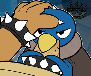 accessory angry anthro armband beak beak_fetish beak_play beak_sex beakjob blue_body blue_feathers brown_body brown_scales cloak cloak_only clothing cock_ring crown defeat_sex detailed_background duo feathers fellatio genitals glk hand_on_head head_tuft headgear jewelry male male/male male_anthro onomatopoeia oral oral_penetration penetration penile penis penis_accessory penis_in_mouth penis_jewelry questionable_consent scales sex size_difference solo_focus sound_effects spiked_armband spiked_cock_ring spikes submissive submissive_male text tuft vein veiny_penis wingjob otterjunk mario_bros nintendo the_super_mario_bros_movie bowser penguin_king avian bird dragon_koopa koopa penguin penguin_(mario) scalie 2025 6:5 animated colored digital_drawing_(artwork) digital_media_(artwork) hi_res loop