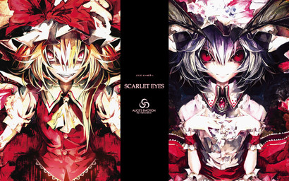 alternative_fashion bonnet clothing duo female goth gothic_lolita grin headgear headwear j-fashion lolita_(fashion) nightmare_fuel not_furry red_eyes smile text victorian_goth banpai_akira touhou flandre_scarlet remilia_scarlet humanoid undead vampire 16:10 english_text hi_res widescreen sibling_(lore) sister_(lore) sisters_(lore)