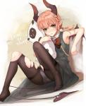 black_legwear black_panties blush clothing demon female grey_eyes hair horn looking_at_viewer monorino open_mouth original panties pantyhose pillow pink_hair pointy_ears short_hair simple_background sitting solo spade_tail text torn_clothing torn_pantyhose twintails underwear
Rating: Safe
Score: 7
User: AnacondaRifle
Date: March 23, 2014