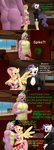 3d_(artwork) absurd_res alternate_species anthro anthrofied balls big_breasts breasts canid canine cleavage clothed clothing collar comic dialogue digital_media_(artwork) english_text equid equine erection female fluttershy_(mlp) friendship_is_magic genitals hand_on_penis hasbro hi_res horn knot male male/female mammal muscular muscular_male my_little_pony mythological_creature mythological_equine mythology papadragon69 penis rarity_(mlp) source_filmmaker_(artwork) spike_(mlp) text unicorn