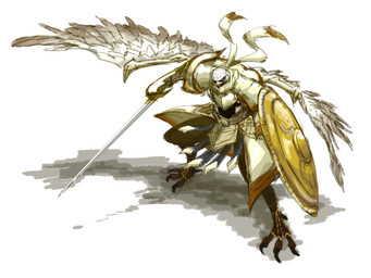 4_toes action_pose anisodactyl anthro avian_feet back_wings barefoot_sandals beak biped digit_ring feathered_wings feathers feet holding_melee_weapon holding_object holding_shield holding_sword holding_weapon jewelry melee_weapon pose ring shadow shield simple_background soleless_footwear solo standing sword talons toe_ring toes weapon white_background white_body white_feathers wings eruserion elden_ring elden_ring_nightreign fromsoftware guardian_(nightreign) avian 2025 hi_res