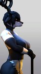 anthro female hammer horn muscular muscular_anthro muscular_female solo tools warrior anonymous_artist ludexus icarus_berrys_(ludexus) cervine deer mammal 3d_(artwork) 9:16 digital_media_(artwork) hi_res source_filmmaker_(artwork)