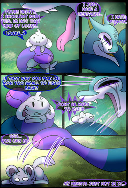 dialogue dot_eyes fur grey_body grey_fur makeup nude nude_male red_eyes running_makeup scales serpentine simple_eyes size_difference text halfpricesouls nintendo pokemon cappucinno_(halfpricesouls) levi_(halfpricesouls) generation_5_pokemon pokemon_(species) reptile scalie serperior snake absurd_res comic english_text hi_res
